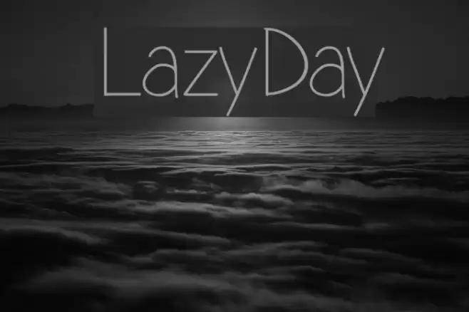LazyDay Schriftart examples