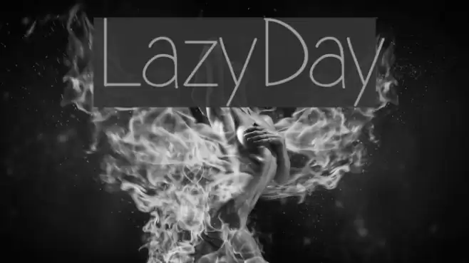 LazyDay Schriftart examples