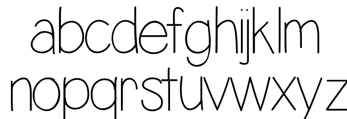 LazyDay Font LOWERCASE