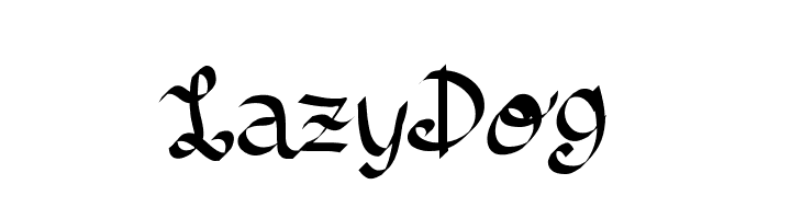 LazyDog  font caratteri gratis
