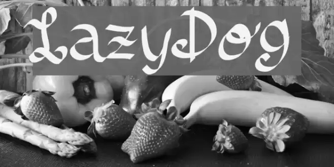 LazyDog Font examples