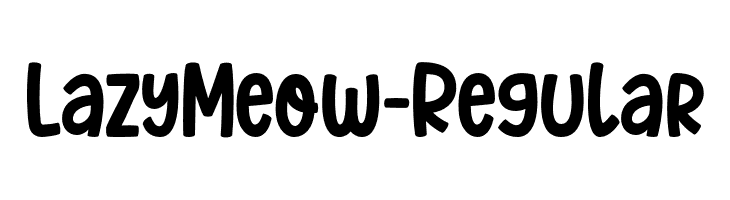 LazyMeow-Regular  baixar fontes gratis