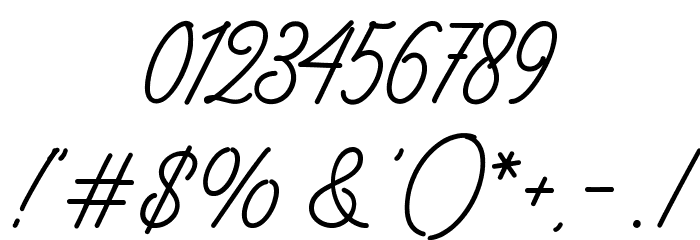 LazyRidePersonalUse-Regular Font OTHER CHARS