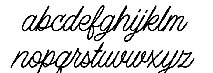LazyRidePersonalUse-Regular Font LOWERCASE