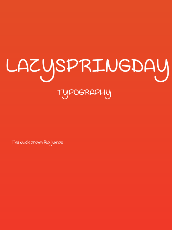 LazySpringDay Poster