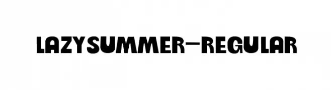 LazySummer-Regular  नि: शुल्क फ़ॉन्ट्स डाउनलोड