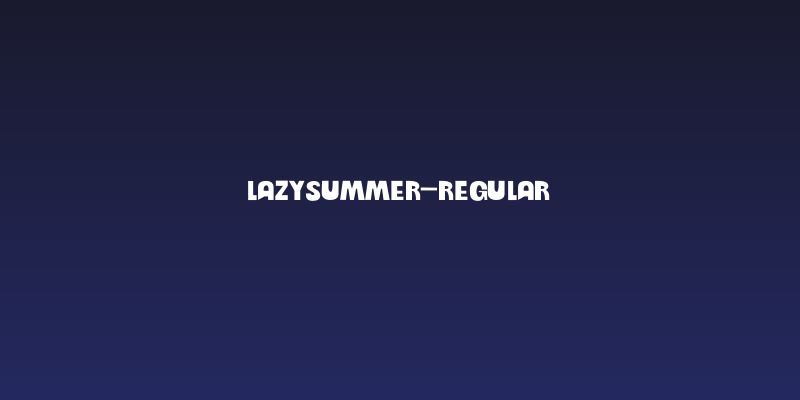 LazySummer-Regular Social Header