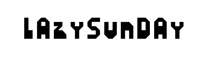 LazySunday  免费字体下载