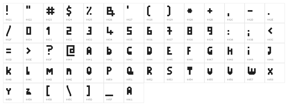 LazySunday Character Map