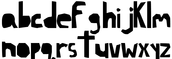 Lazy Font LOWERCASE