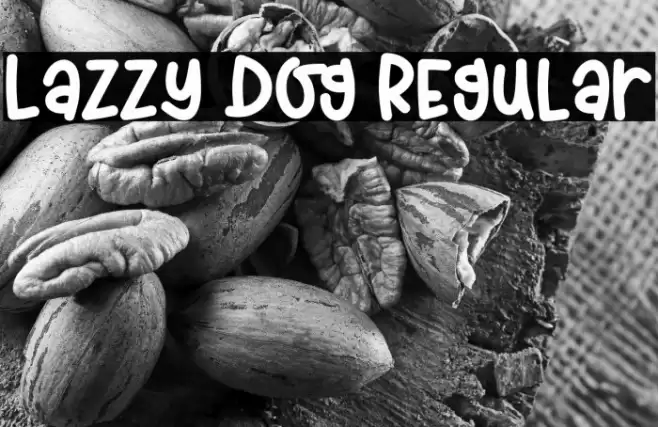 Lazzy Dog Regular Font examples