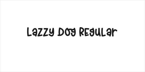 Lazzy Dog Regular Logo