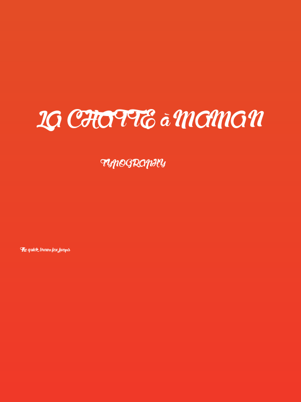 la Chatte à Maman Poster