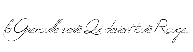 la Grenouille verte Qui devient toute Rouge... Font
