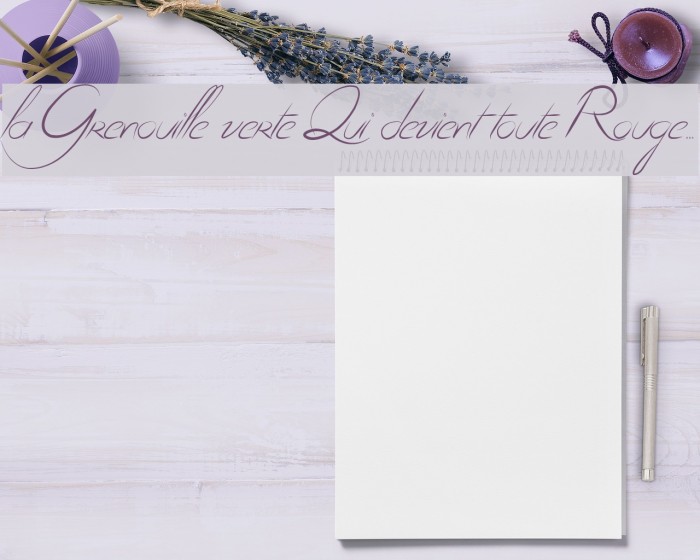 la Grenouille verte Qui devient toute Rouge... Font examples