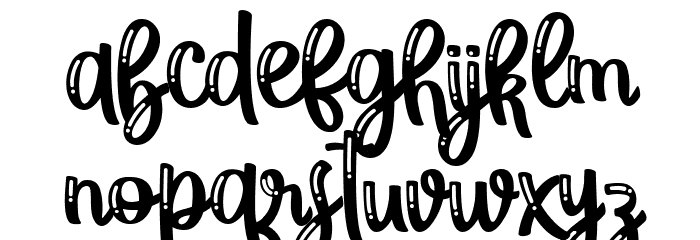 la fiesta Font LOWERCASE