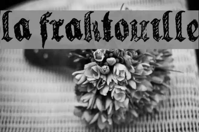 la fraktouille Caratteri examples