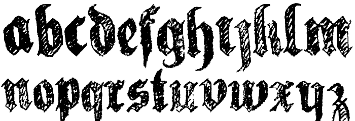 la fraktouille Font LOWERCASE
