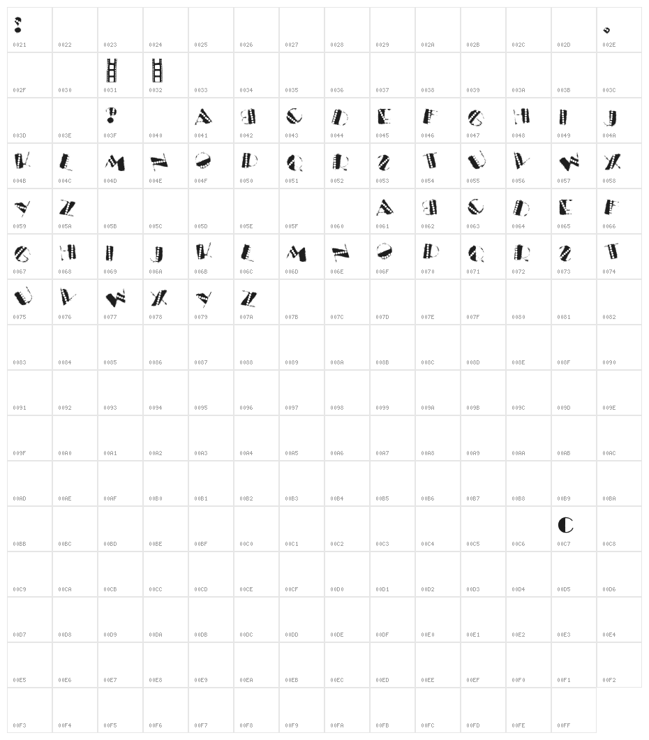 la hotel viver Character Map