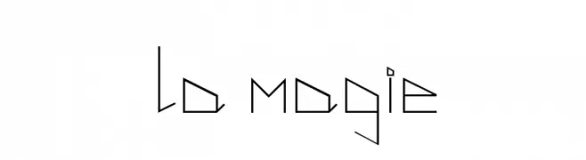 la magie  font caratteri gratis