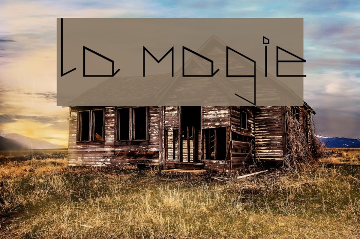 la magie Font examples
