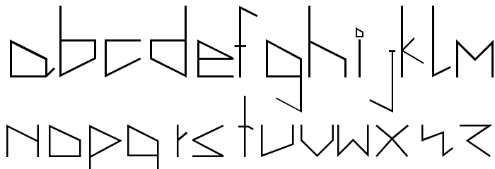 la magie Font LOWERCASE