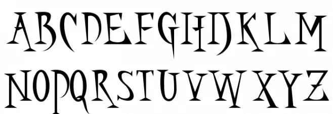 labrish Schriftart Groß
