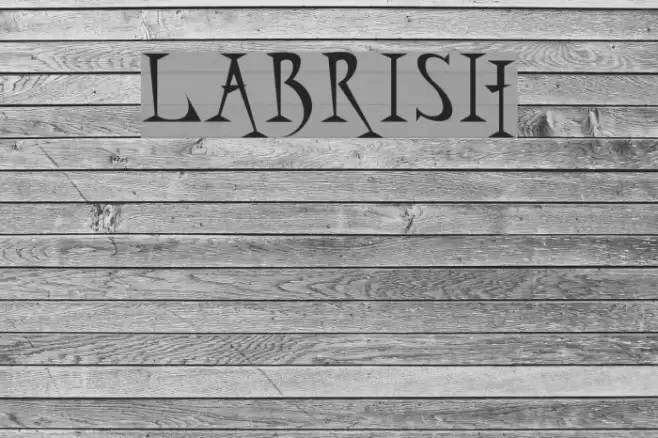 labrish Font examples