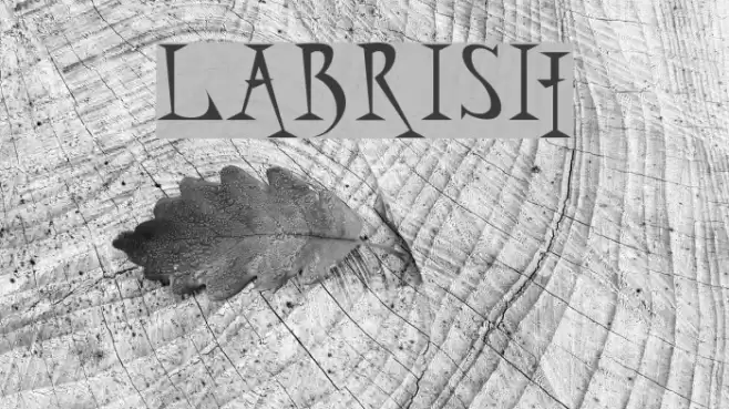 labrish Font examples