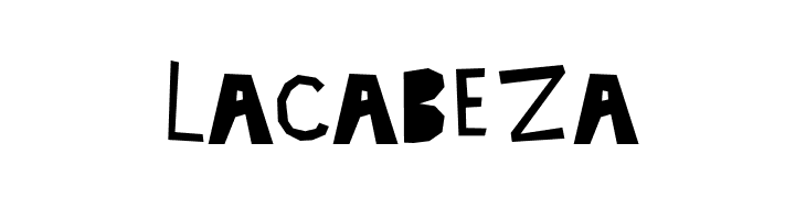 lacabeza  font caratteri gratis