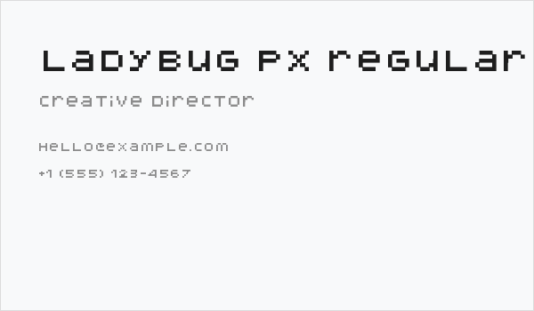 ladybug px Regular Business Card