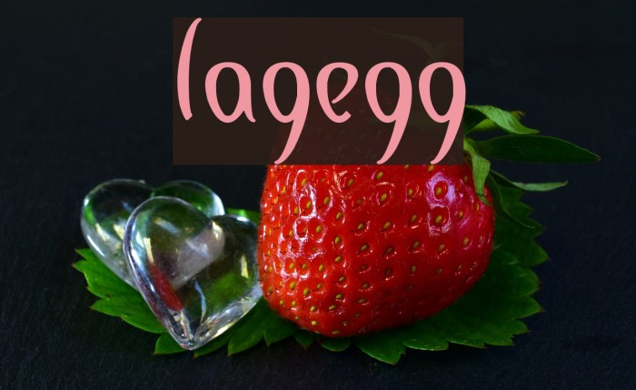 lagegg Font examples