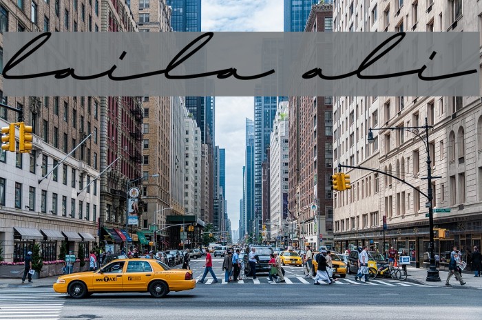 laila ali Font examples