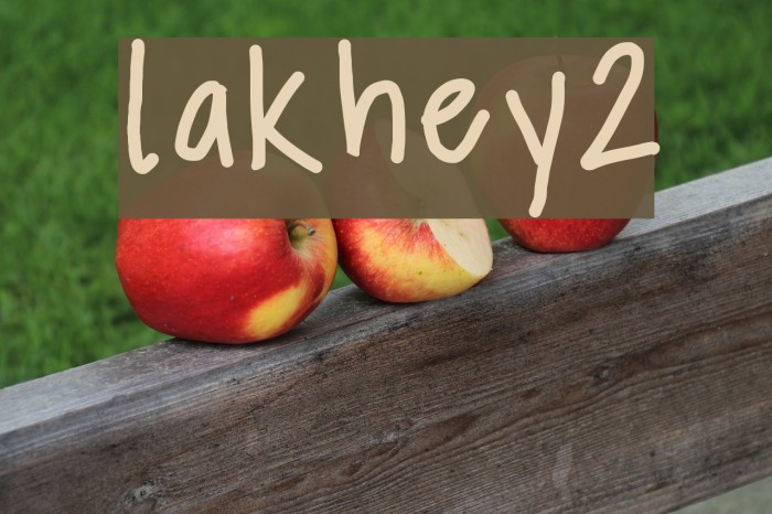 lakhey2 Font examples