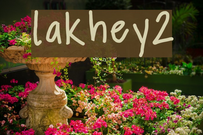 lakhey2 Font examples