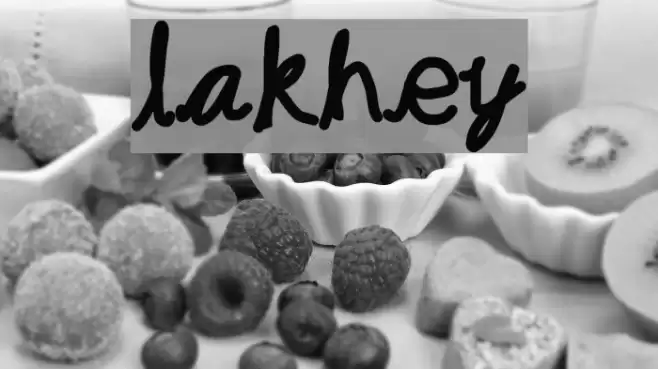 lakhey Font examples