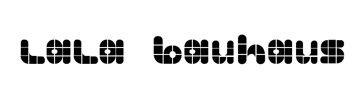 lala bauhaus  Frei Schriftart Herunterladen