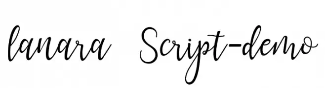 lanara Script-demo  Descarca Fonturi Gratis