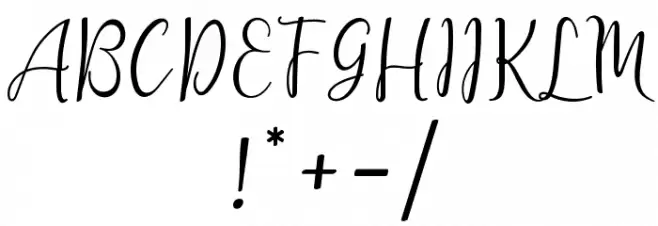 lanara Script-demo Font OTHER CHARS