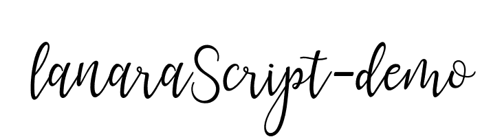 lanara Script-demo  免费字体下载