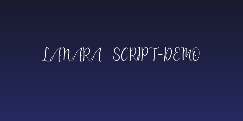 lanara Script-demo Social Header