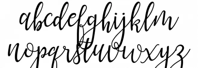 lanara Script-demo 字体 小写