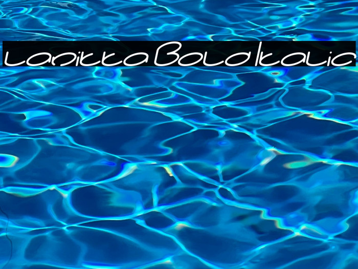 lanitta Bold Italic Example 3