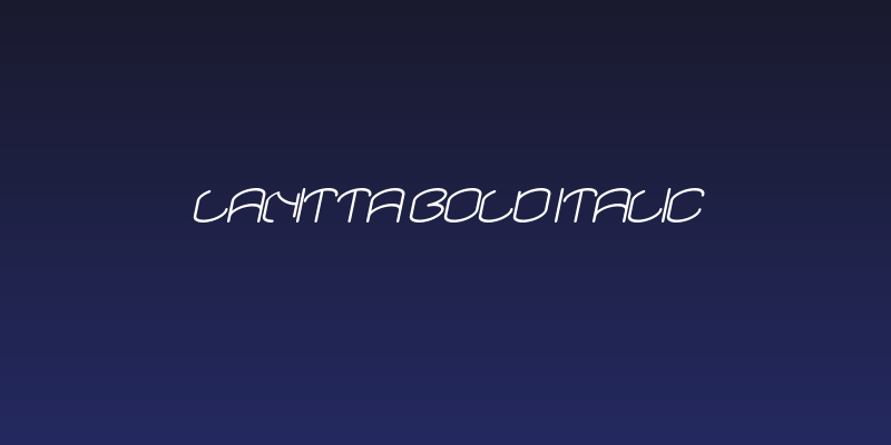 lanitta Bold Italic Social Header