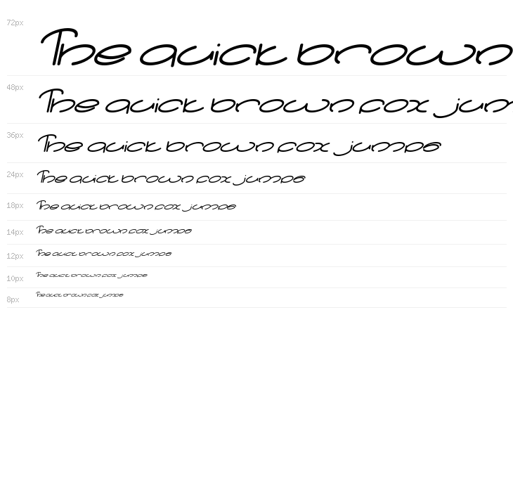 lanitta Bold Italic Waterfall