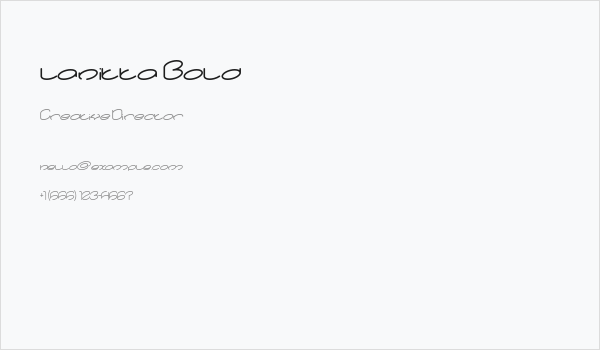 lanitta Bold Business Card