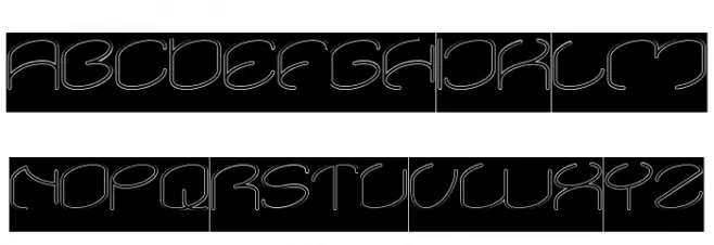 lanitta-Hollow-Inverse Schriftart Groß