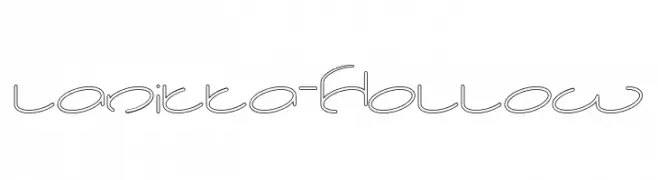 lanitta-Hollow  Frei Schriftart Herunterladen