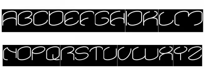 lanitta-Inverse Font UPPERCASE