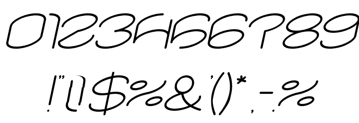 lanitta Italic Font OTHER CHARS